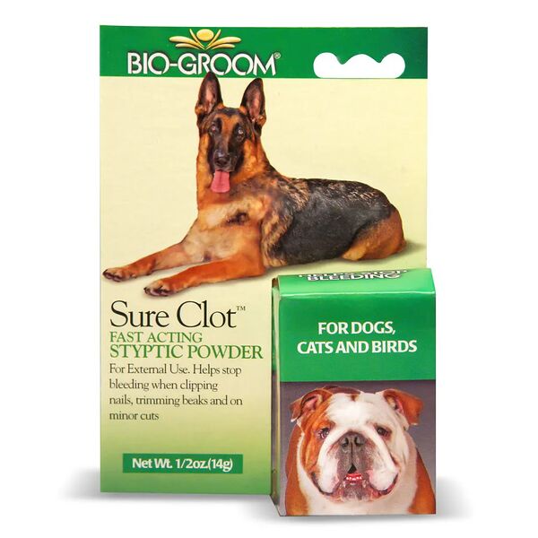 Bio-Groom Sure Clot™ Пудра для собак кровоостанавливающая быстрого действия 14,8 г