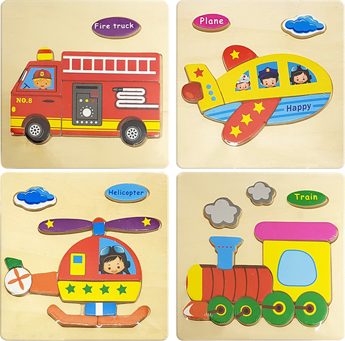 

Пазл KRIBLY BOO 15х15см деревянный, в ассортименте Арт. 74995-96