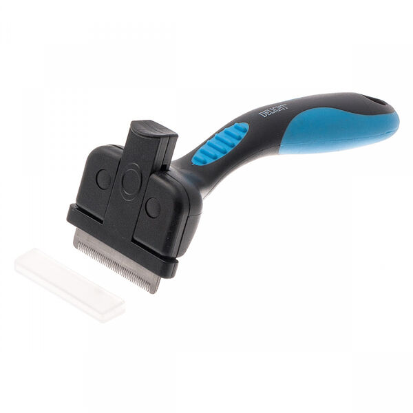 Дешеддер для животных DeLIGHT самоочищающийся с кнопкой, малый 43 зуба