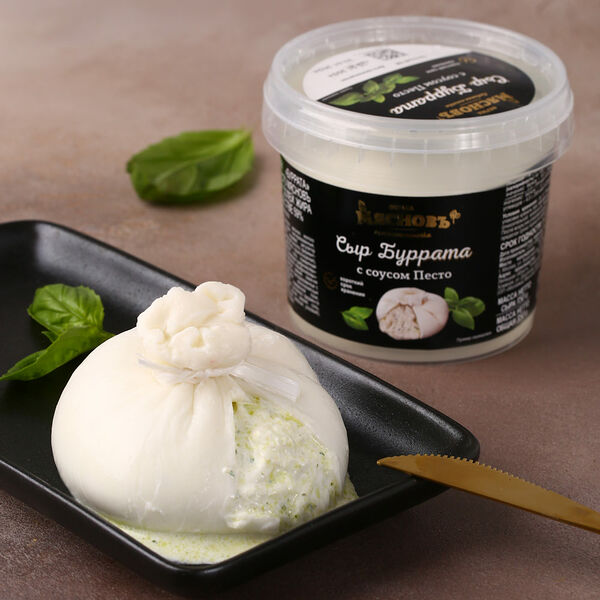 Сыр Буррата с соусом Песто 59% МясновЪ Ферма от КуулКлевер
