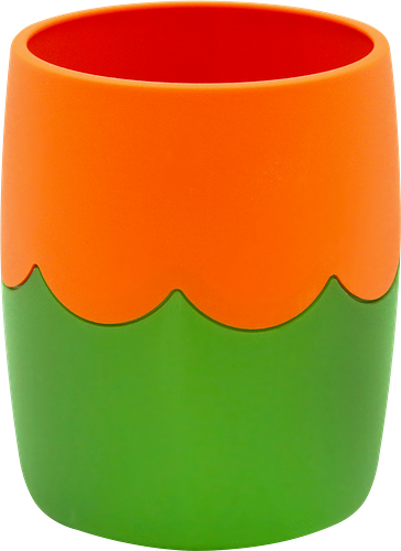 Подставка-стакан СТАММ, круглая, двухцветная, в ассортименте