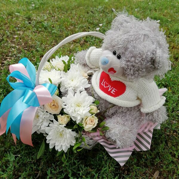 Цветочный мишка