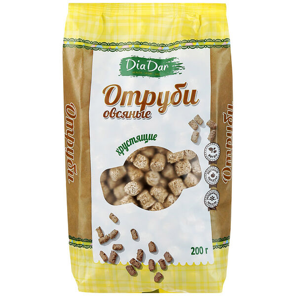 Отруби овсяные Диадар хрустящие