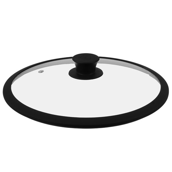 By collection крышка стекло/силикон с ручкой, 28см