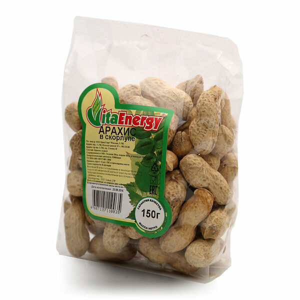 Арахис в скорлупе ТМ VitaEnergy (ВитаЭнерджи)