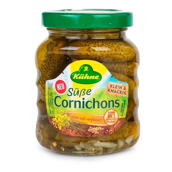 Корнишоны сладкие маринованные Kuhne