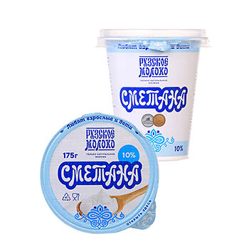 Сметана 10% Рузское молоко