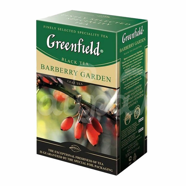 Чай Greenfield 100гр Barberry  Garden Черный Листовой