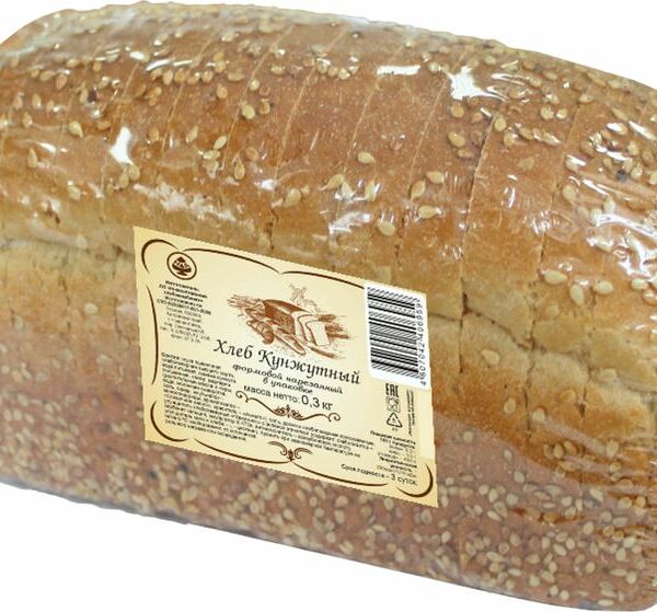 Хлеб Новоалтайский хлебокомбинат Кунжутный нарезка 300 г