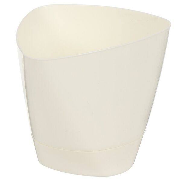 Горшок для цветов Радиан Элеганс с поддоном молочный 0.5 л