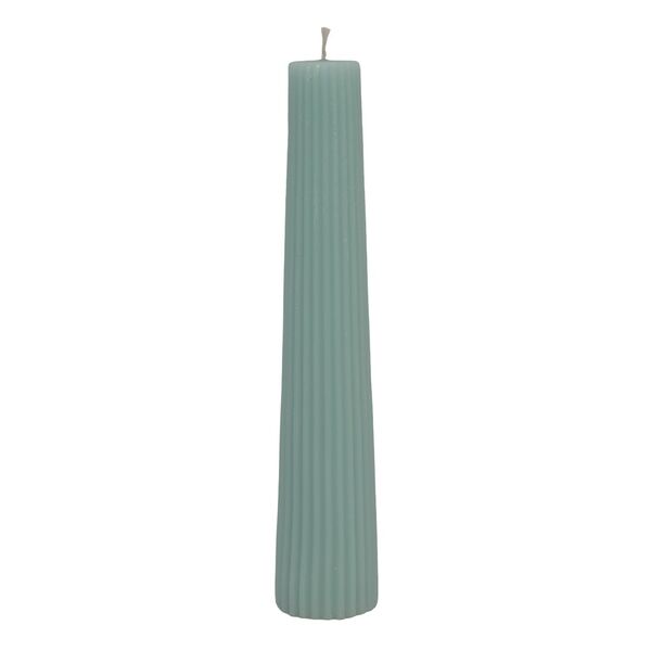 Свеча столовая Конус, 4х24 см, мята, парафин, без запаха, 18 часов горения