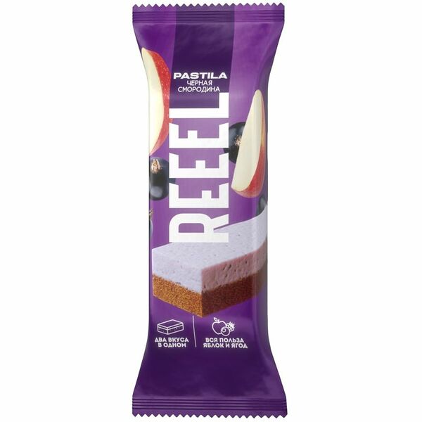Батончик Reeel Яблоко-Черная смородина, 50г