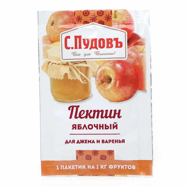 Пектин яблочный для джема и варенья ТМ С.Пудовъ