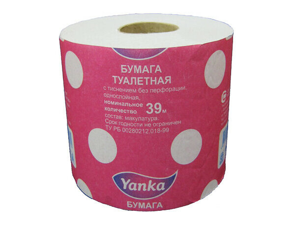 Бумага туалетная ЯНКА 39м