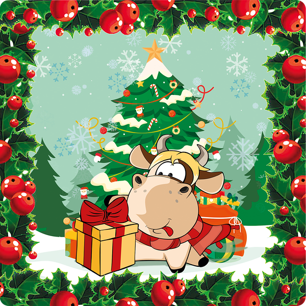 Подставка под горячее IMATRYOSHKA Символ Года 14х14см, дерево