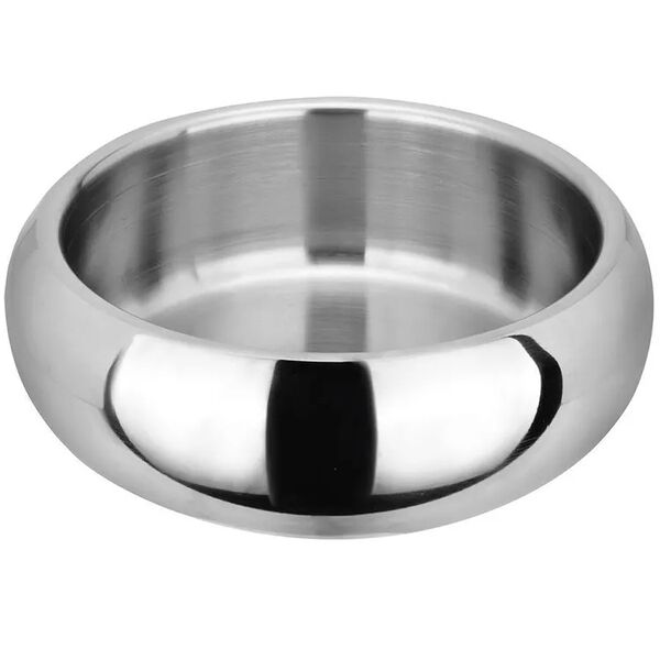 Миска Triol Техно интерьерная на силиконовой резинке металл Серебро для животных 400 мл