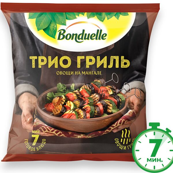 Овощи Bonduelle Трио гриль, смесь замороженная, 400 г