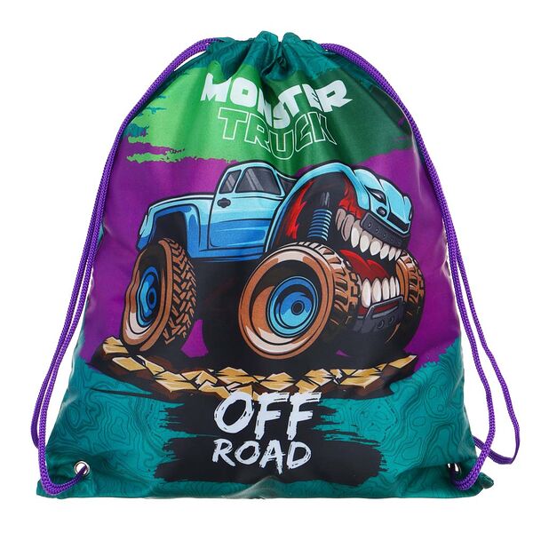 Монстр трак мешок для сменной обуви на завязках, 34,8x41,5см, полиэстер