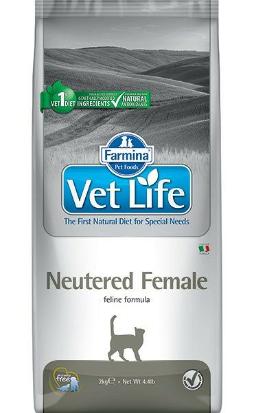 Vet Life Cat Neutered Female корм для стерилизованных кошек Диетический, 400г