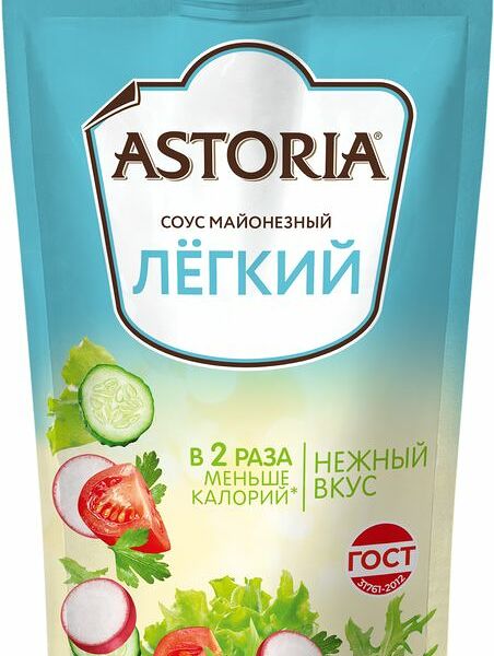 Соус Astoria Легкий майонезный 25%, 350г