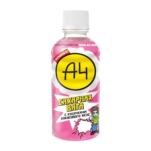 Напиток А4 Сахарная вата с кусочками кокосового желе 320 мл