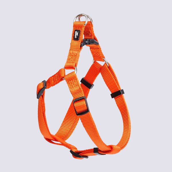 Шлейка нейлоновая для собак Step-in, 15 мм, 45-63 см, оранжевая