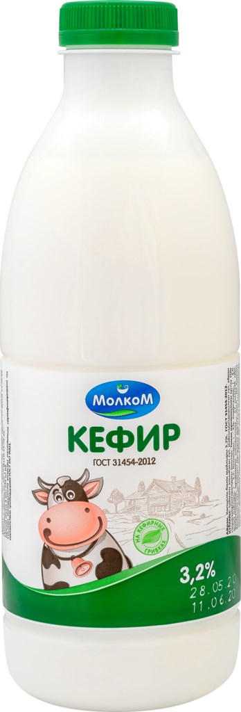 

Кефир МолкоМ 3.2%, БЗМЖ, 950 мл