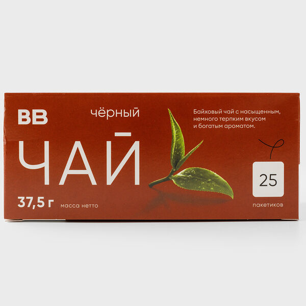 Чай черный байховый в пакетиках