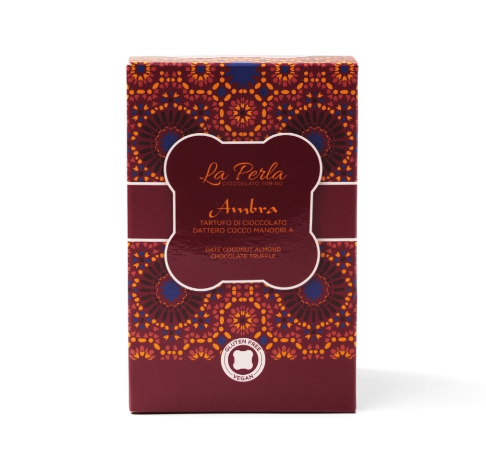 

Шоколадные конфеты La Perla трюфель с финиками и кокосом 150г