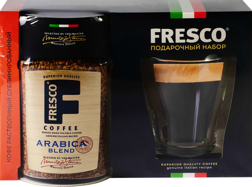

Подарочный набор FRESCO Arabica Blend Кофе растворимый + кружка, 100г