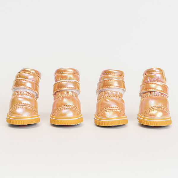 Ботинки-дутики для собак, S, золотой