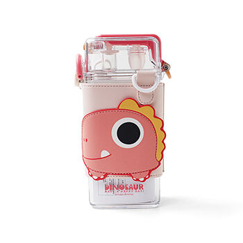 Вакуумная бутылка для воды PINKAH с соломинкой и ремешком цвет розовый 520мл