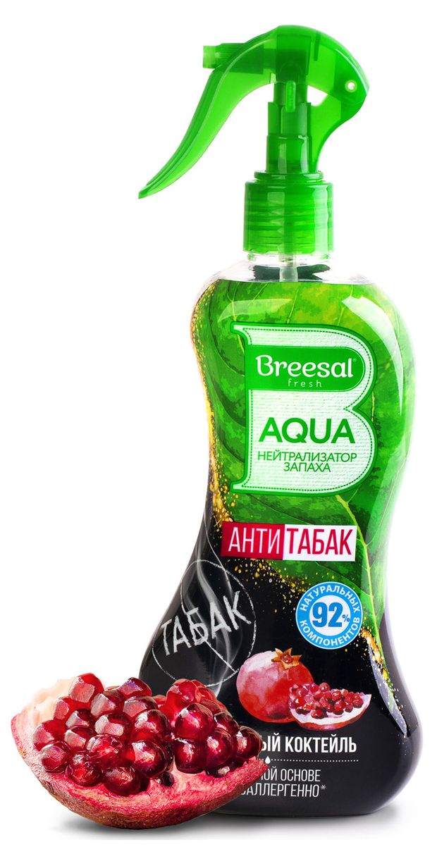 

Нейтрализатор запаха Breesal Aqua Гранатовый коктейль 375 мл