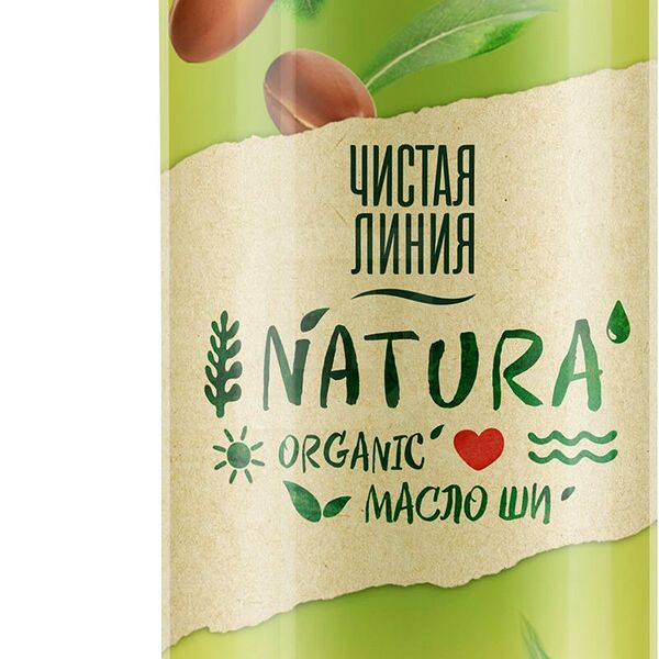 Гель-масло Чистая Линия Natura Organic для умывания с маслом Ши