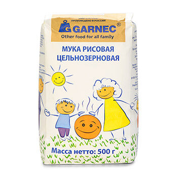 Мука рисовая Garnec цельнозерновая без глютена