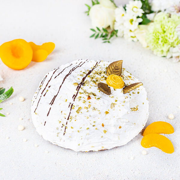 Сметанный с персиками торт 900 г