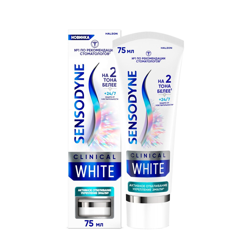 

Зубная паста Sensodyne Clinical White Активное Отбеливание Укрепление Эмали 75 мл
