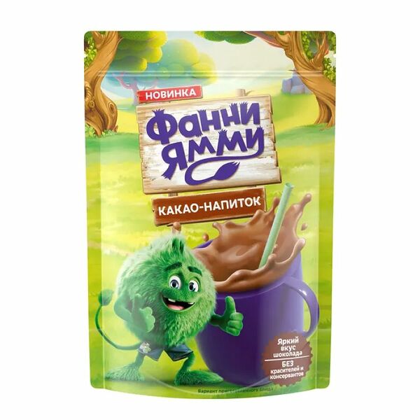 Какао-напиток Funny Yummy быстрорастворимый, 180г
