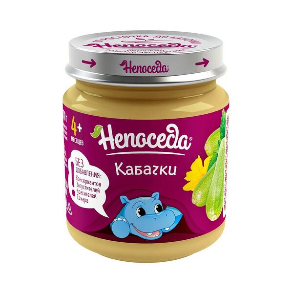 Пюре из кабачков вес 95г НЕПОСЕДА