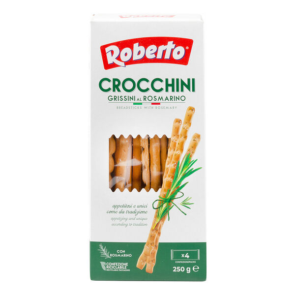 Хлебные палочки Roberto Grissini Crocchini с розмарином 250г
