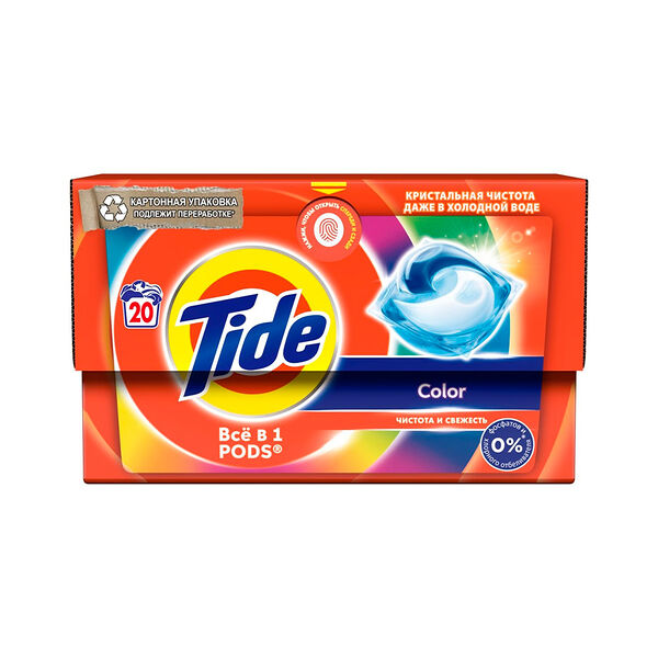 СМС жидк в раствор капсулах Color 20х16.8г TIDE