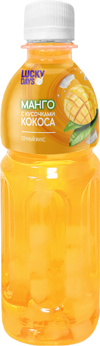Напиток Lucky Days манго с кусочками кокоса 300 мл