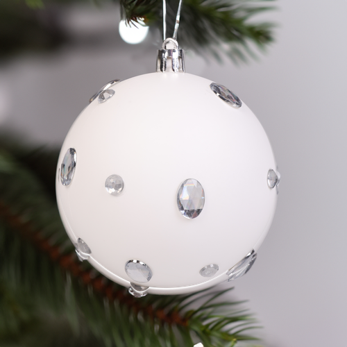 

Набор елочных шаров Homeclub со стразами 8 см 3 шт. Арт. TS008-215A3