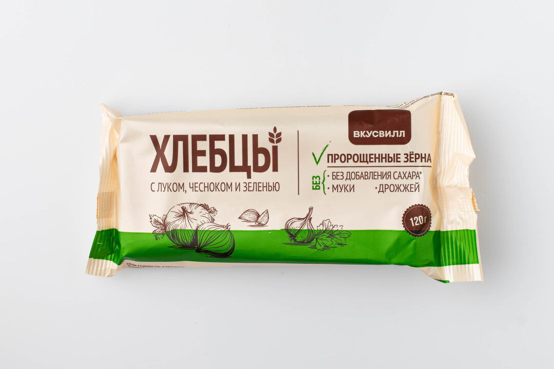 

Хлебцы с чесноком и луком