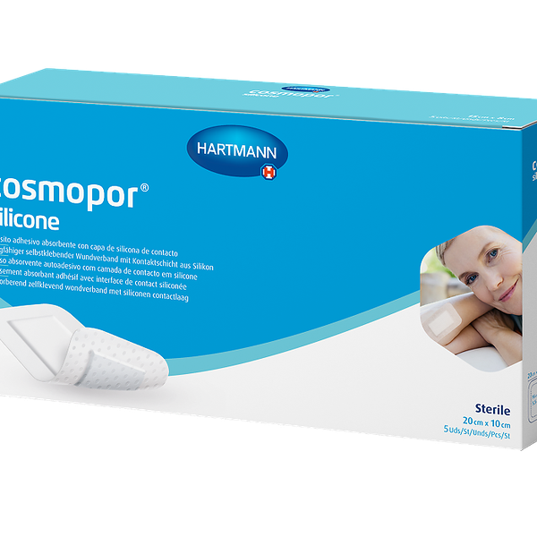 Повязка пластырного типа Cosmopor silicone впитывающая 20 х 10 см 5 шт