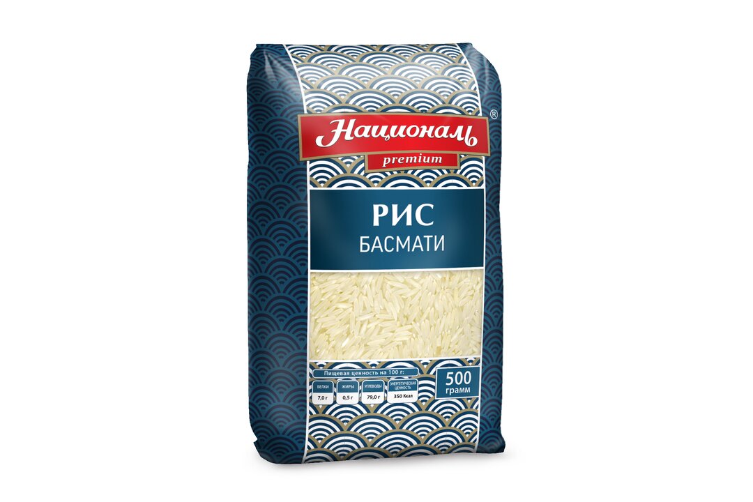 

Рис Националь Басмати длиннозерный 500 г