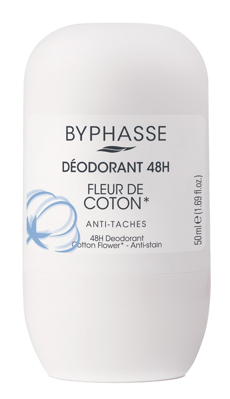 

Дезодорант роликовый Byphasse Fleur De Coton цветок хлопка 50 мл