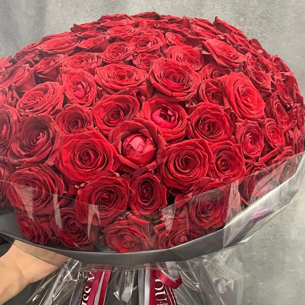 101 красная роза