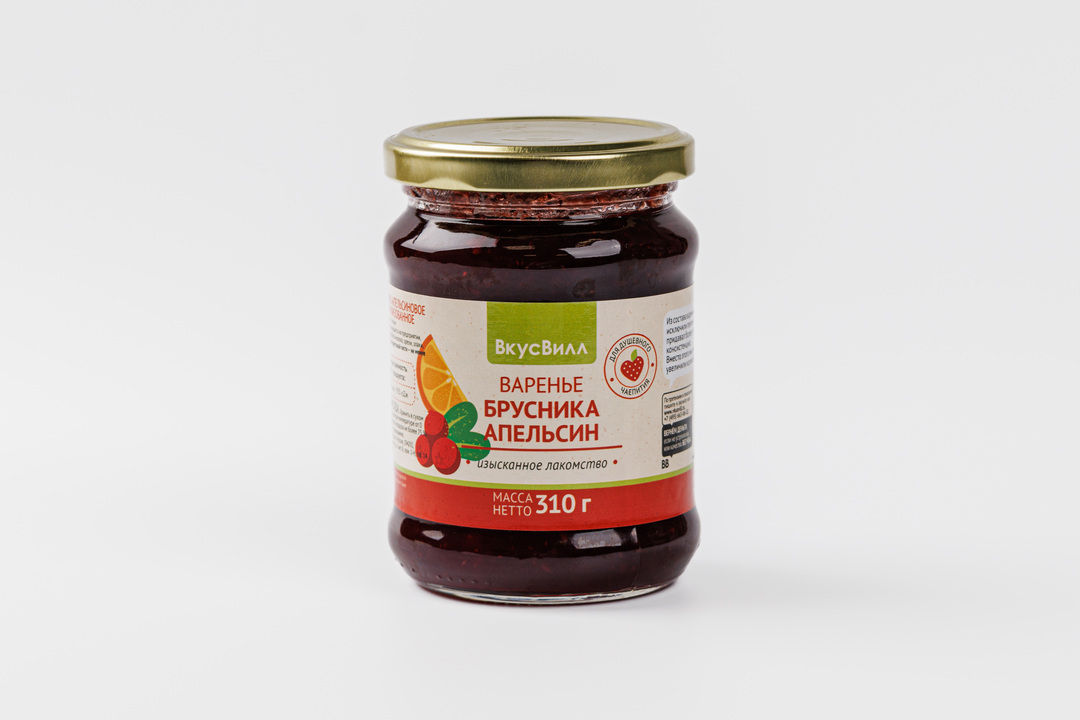

Варенье брусника - апельсин