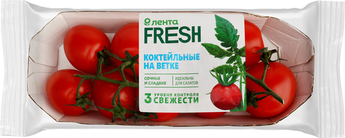 

Томаты Лента Fresh коктейльные на ветке, 350г
